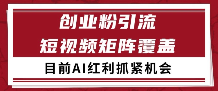 小红书某音创业赛道引流获客 自热矩阵日引200+