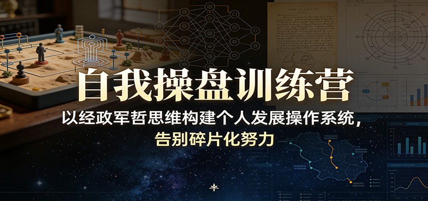 自我操盘训练营:以经政军哲思维构建个人发展操作系统,告别碎片化努力